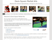 Tablet Screenshot of davissquaremartialarts.com